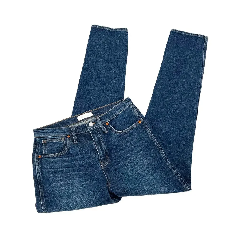 Madewell Stovepipe Full-Length High-Rise Jeans in Styler Wash size 29 x 33 - Picture 7 of 16